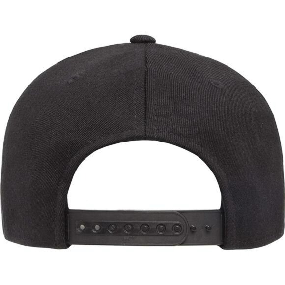 Mens Snapback Baseball Cap Flat Brim Adjustable High Profile Fitted Hat - Picture 3 of 7